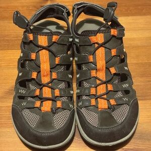Merrell Outdoor Sport Sandals with Orange Accents